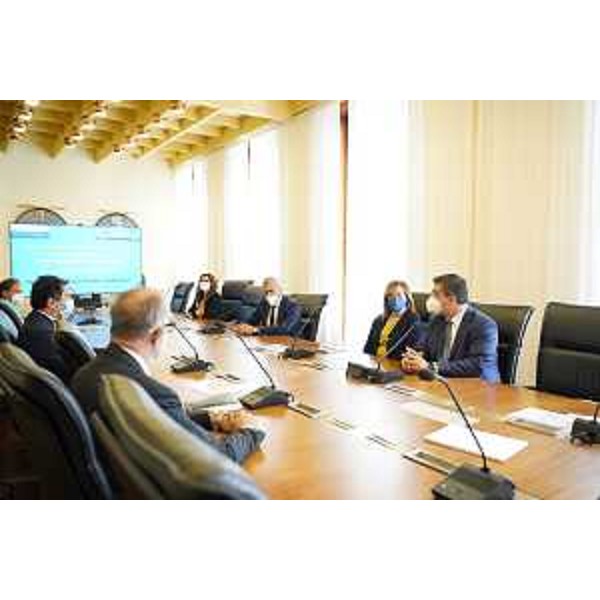 L'incontro del presidente Cdr, Apostolos Tzitzikostas, con l'ufficio di presidenza del Cr Fvg - L'incontro del presidente Cdr, Apostolos Tzitzikostas, con l'ufficio di presidenza del Cr Fvg