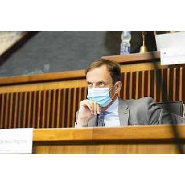 Il presidente Massimiliano Fedriga - Il presidente Massimiliano Fedriga