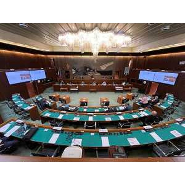 La III Commissione permanente riunita nell'aula consiliare - La III Commissione permanente riunita nell'aula consiliare