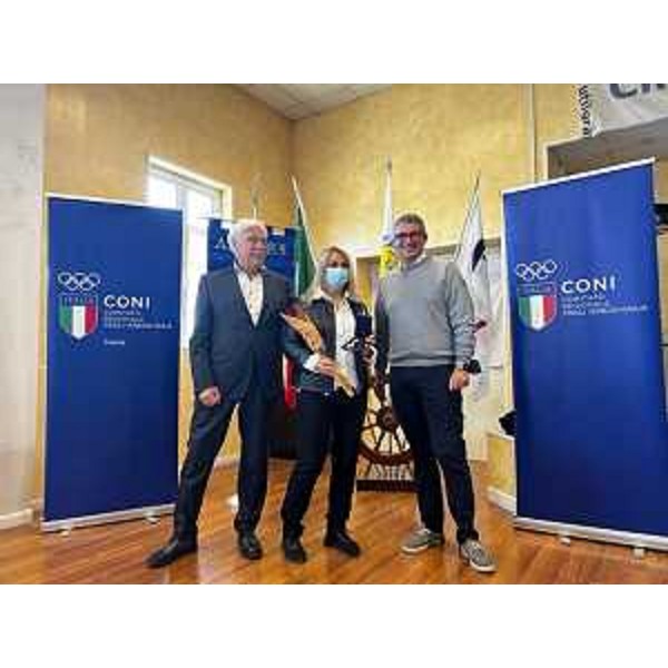 L'assessore regionale Roberti alle premiazioni del Coni Trieste a Muggia - L'assessore regionale Roberti alle premiazioni del Coni Trieste a Muggia