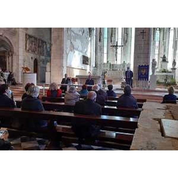 Il presidente del Consiglio regionale, Piero Mauro Zanin, interviene a Venzone al congresso sociale della Filologica friulana - Il presidente del Consiglio regionale, Piero Mauro Zanin, interviene a Venzone al congresso sociale della Filologica friulana