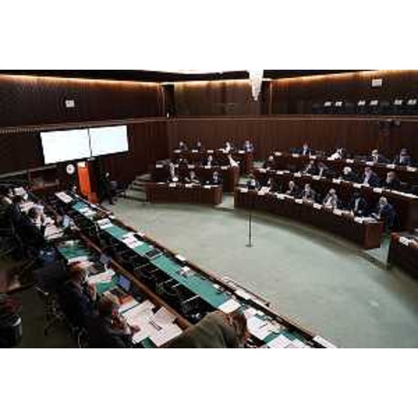 L'Aula durante i lavori - L'Aula durante i lavori