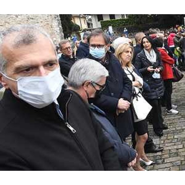 Piero Mauro Zanin durante la visita del Capo dello Stato ad Aquileia - Piero Mauro Zanin durante la visita del Capo dello Stato ad Aquileia