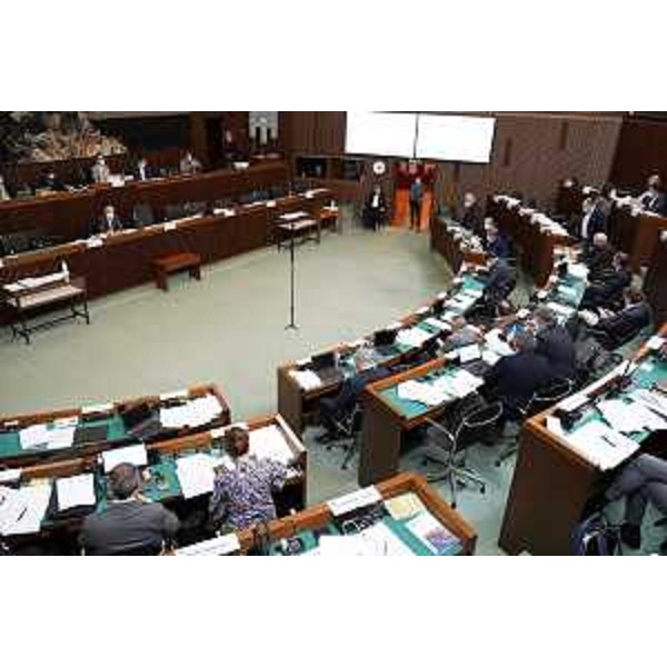 L'Aula durante i lavori - L'Aula durante i lavori