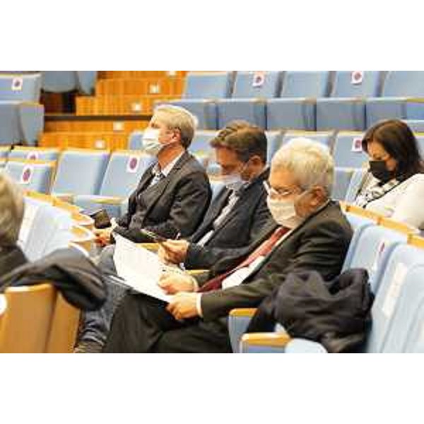 I consiglieri regionali Furio Honsell, Massimo Moretuzzo e Giampaolo Bidoli durante la Conferenza - I consiglieri regionali Furio Honsell, Massimo Moretuzzo e Giampaolo Bidoli durante la Conferenza