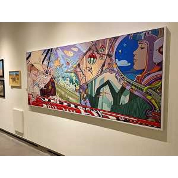 Una delle opere di Moebius esposte al Paff! di Pordenone - Una delle opere di Moebius esposte al Paff! di Pordenone