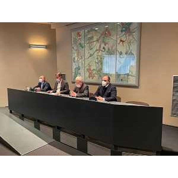 La conferenza stampa in sala Tessitori - La conferenza stampa in sala Tessitori