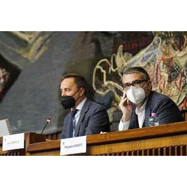 L'assesore Fvg alle Lingue minoritarie, Pierpaolo Roberti, e il consigliere regionale Igor Gabrovec - L'assesore Fvg alle Lingue minoritarie, Pierpaolo Roberti, e il consigliere regionale Igor Gabrovec