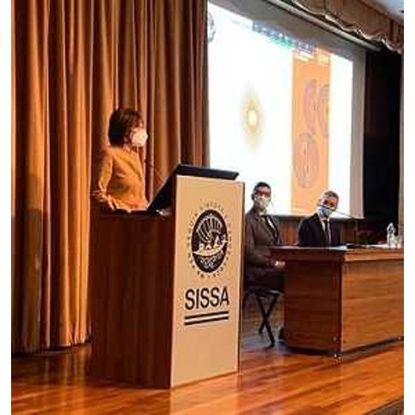 L'assessore regionale a Università e Ricerca Alessia Rosolen durante la cerimonia d'apertura dell'anno accademico della Scuola internazionale superiore di studi avanzati. - L'assessore regionale a Università e Ricerca Alessia Rosolen durante la cerimonia d'apertura dell'anno accademico della Scuola internazionale superiore di studi avanzati.