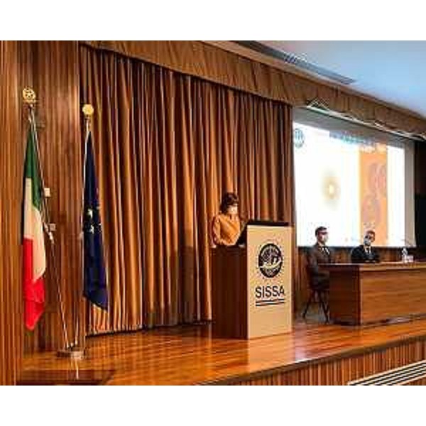 L'assessore regionale a Università e Ricerca Alessia Rosolen durante la cerimonia d'apertura dell'anno accademico della Scuola internazionale superiore di studi avanzati. - L'assessore regionale a Università e Ricerca Alessia Rosolen durante la cerimonia d'apertura dell'anno accademico della Scuola internazionale superiore di studi avanzati.