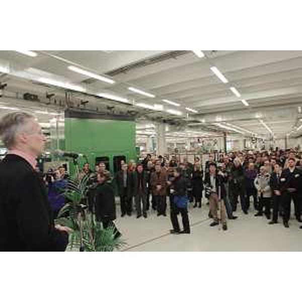 Riccardo Illy (Presidente Friuli Venezia Giulia) all'inaugurazione del nuovo stabilimento della Refrion a Villa Santina. (Villa Santina 02/02/08)
