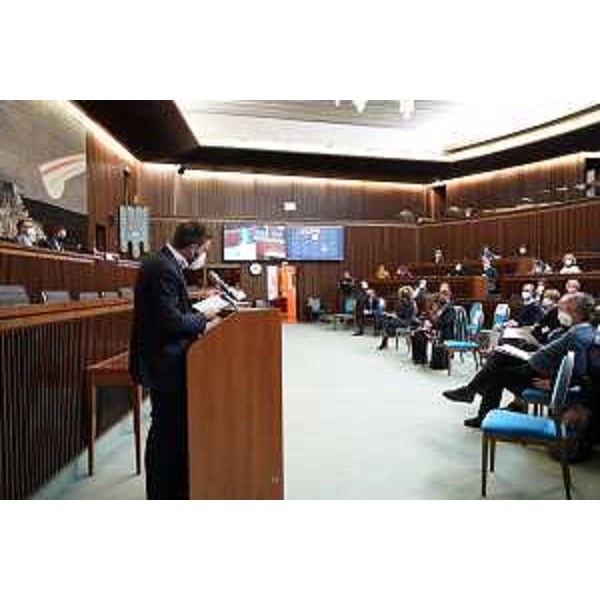 Un passaggio dei lavori conclusivi della Conferenza regionale sulla tutela della minoranza linguistica slovena - Un passaggio dei lavori conclusivi della Conferenza regionale sulla tutela della minoranza linguistica slovena