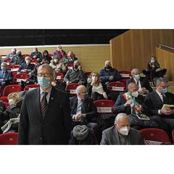 Il presidente Piero Mauro Zanin al cinema teatro Sociale di Gemona del Friuli - Il presidente Piero Mauro Zanin al cinema teatro Sociale di Gemona del Friuli