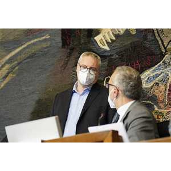 Mauro Bordin (Lega), insieme al presidente del Cr Fvg, Piero Mauro Zanin - Mauro Bordin (Lega), insieme al presidente del Cr Fvg, Piero Mauro Zanin