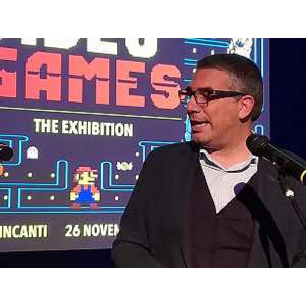 L'assessore regionale Pierpaolo Roberti alla preview della mostra dedicata ai videogames - L'assessore regionale Pierpaolo Roberti alla preview della mostra dedicata ai videogames
