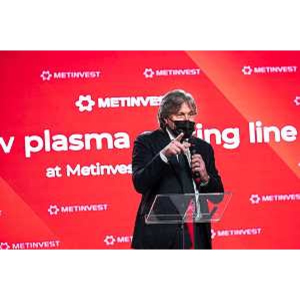 L'assessore regionale alle Attività produttive Sergio Emidio Bini all'inaugurazione della nuova linea di taglio al plasma nello stabilimento di San Giorgio di Nogaro di Metinvest. - L'assessore regionale alle Attività produttive Sergio Emidio Bini all'inaugurazione della nuova linea di taglio al plasma nello stabilimento di San Giorgio di Nogaro di Metinvest.
