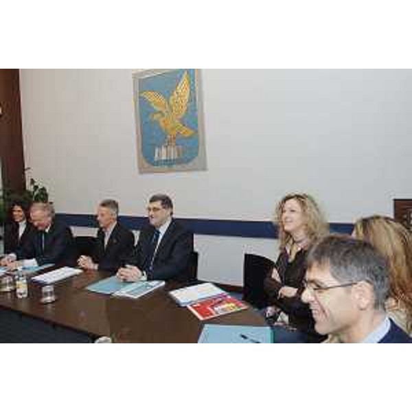 Riccardo Illy (Presidente Friuli Venezia Giulia) all'inaugurazione del corso in materia di diritto amministrativo promosso dall'Avvocatura della Regione, riservato agli avvocati pubblici del Friuli Venezia Giulia, presso la Sala Mosaico di Via Carducci 6 a Trieste. (Trieste 08/02/08)