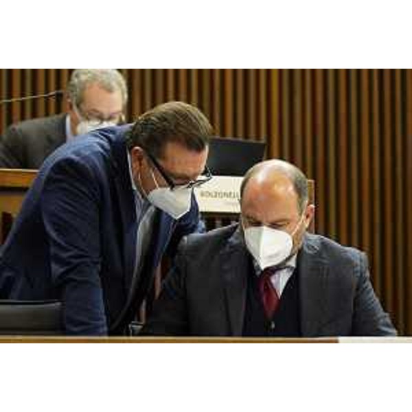 Enzo Marsilio e Diego Moretti (Pd) - Enzo Marsilio e Diego Moretti (Pd)