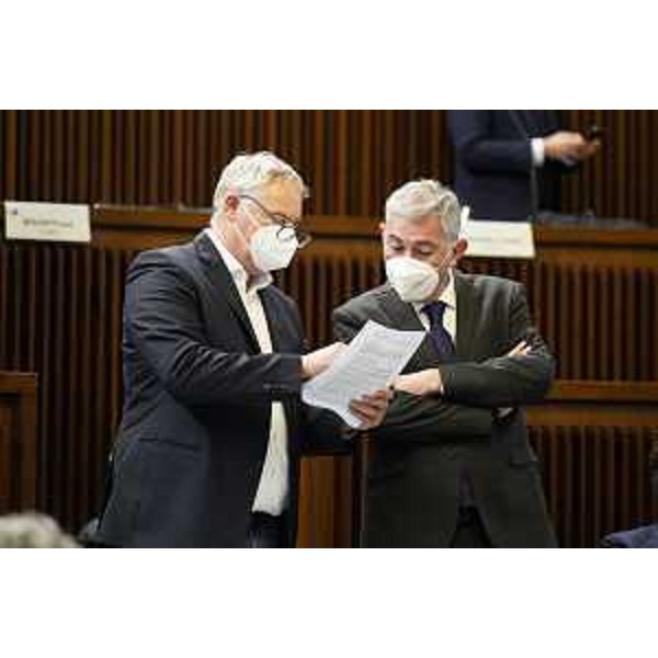 Mauro Bordin (Lega), insieme ad Alessandro Basso (FdI) - Mauro Bordin (Lega), insieme ad Alessandro Basso (FdI)