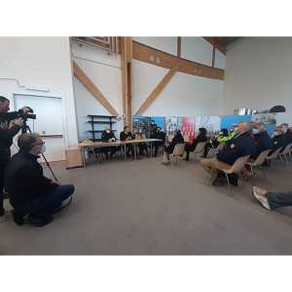 Conferenza stampa di presentazione dell'hub vaccinale di Montedoro - Conferenza stampa di presentazione dell'hub vaccinale di Montedoro