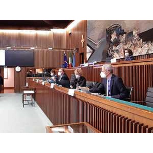 L'assessore regionale alle Finanze Barbara Zilli durante la seduta congiunta delle Commissioni II e V - L'assessore regionale alle Finanze Barbara Zilli durante la seduta congiunta delle Commissioni II e V