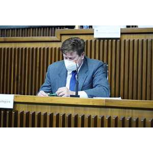 Il presidente della II Commissione, Alberto Budai (Lega) - Il presidente della II Commissione, Alberto Budai (Lega)