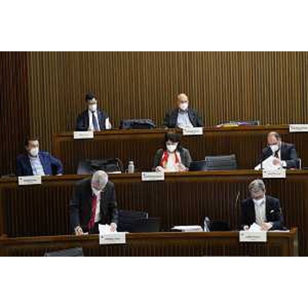 L'Aula durante i lavori - L'Aula durante i lavori