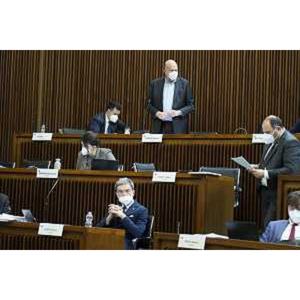 L'Aula durante i lavori - L'Aula durante i lavori