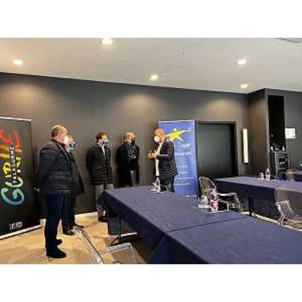 La visita del governatore Fedriga con gli assessori Bini e Zannier al Palagurmé dell'azienda Eurobevande di Pordenone - La visita del governatore Fedriga con gli assessori Bini e Zannier al Palagurmé dell'azienda Eurobevande di Pordenone 