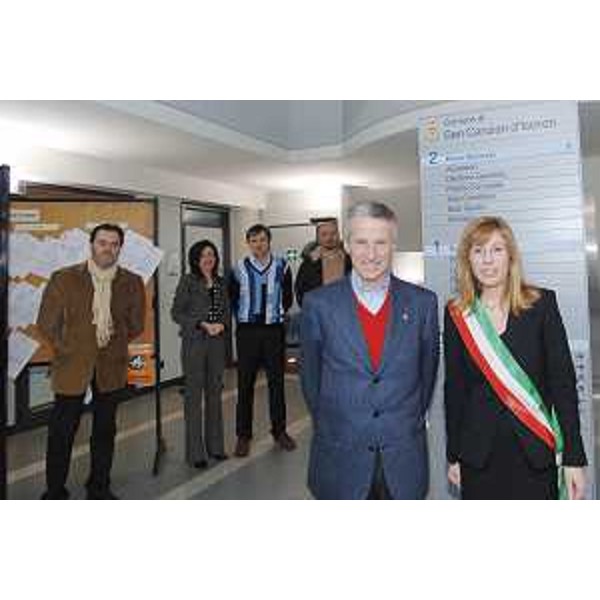 Il Presidente della Regione incontra il Sindaco di San Canzian d'Isonzo nella sede municipale. (San Canzian d'Isonzo 06/03/08)