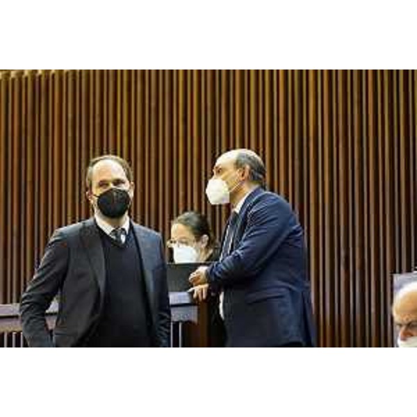 Cristiano Shaurli (Pd) e Cristian Sergo (M5S) - Cristiano Shaurli (Pd) e Cristian Sergo (M5S)