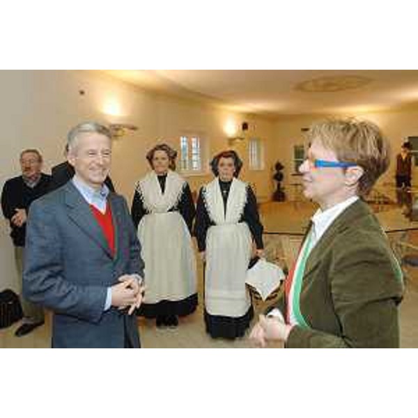 Incontro tra il Presidente della Regione, il Sindaco di Turriaco e rappresentanti delle associazioni locali, nella sala consiliare di Turriaco. (Turriaco 06/03/08)