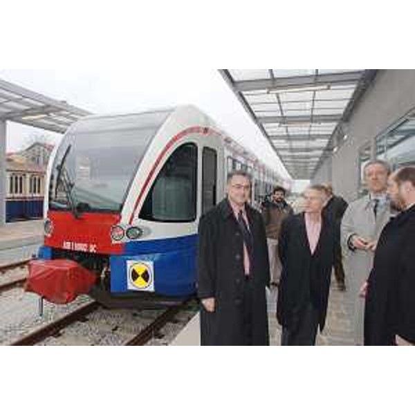 Il Presidente della Regione e il Vicepresidente del Consiglio regionale all'inaugurazione della Stazione ferroviaria di Cividale del Friuli. (Cividale del Friuli 15/03/08)