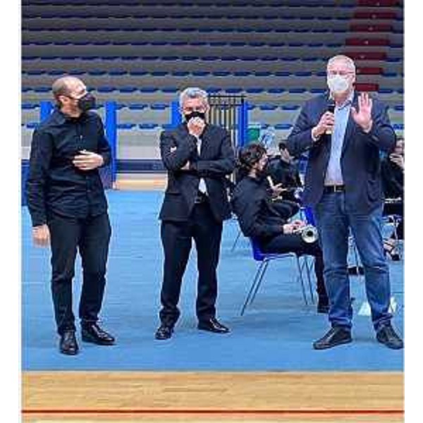 Primo da destra, Mauro Bordin (Lega) all'evento di Lignano - Primo da destra, Mauro Bordin (Lega) all'evento di Lignano