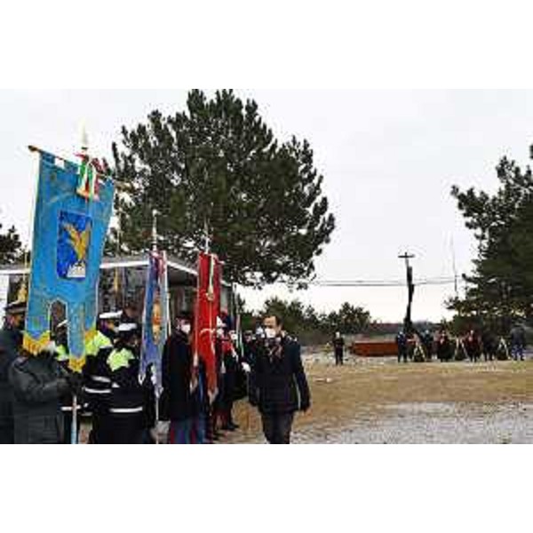 Il governatore Massimiliano Fedriga alla Foiba di Basovizza - Il governatore Massimiliano Fedriga alla Foiba di Basovizza