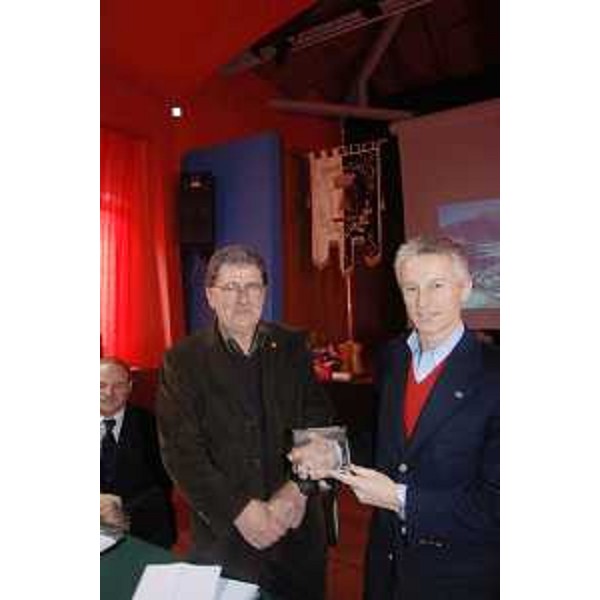 Il Sindaco di Claut con il Presidente della Regione nella sede municipale di Claut. (Claut 21/03/08)