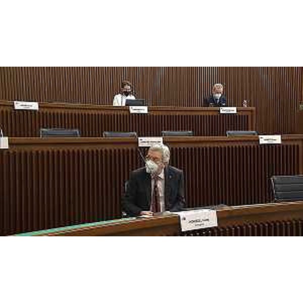 Furio Honsell (Open Sinistra Fvg) durante le audizioni - Furio Honsell (Open Sinistra Fvg) durante le audizioni