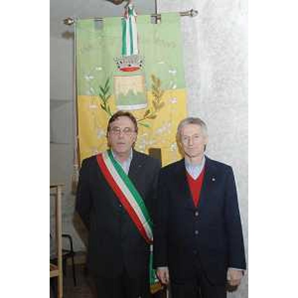 Il Sindaco di Cavasso Nuovo con il Presidente della Regione. (Cavasso Nuovo 21/03/08)