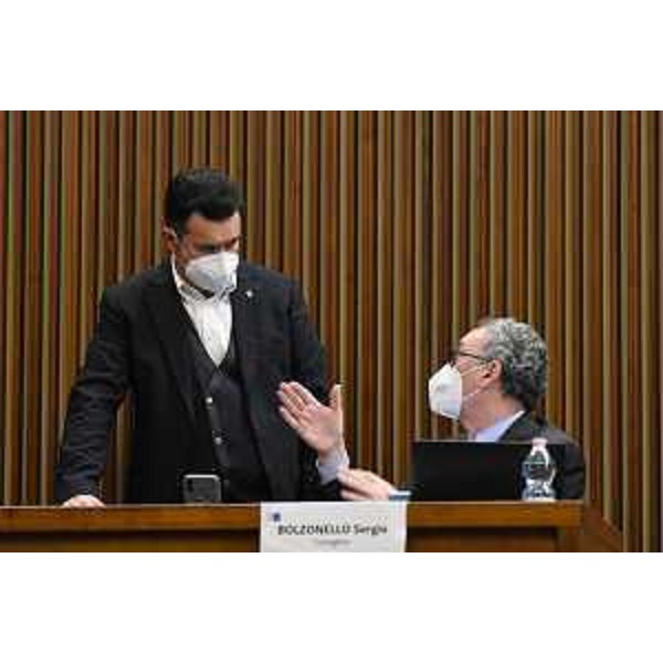 Franco Iacop (Pd) insieme al collega di partito Sergio Bolzonello - Franco Iacop (Pd) insieme al collega di partito Sergio Bolzonello