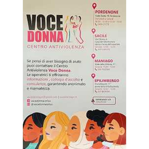 Il volantino dell'Associazione Voce Donna - Il volantino dell'Associazione Voce Donna