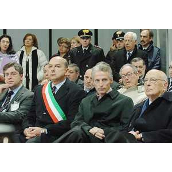 Il Presidente della Repubblica Giorgio Napolitano, il Presidente della Regione e il Sindaco di Trieste visitano il Sincrotrone, anello di luce di Basovizza, sul Carso Triestino. (Trieste 28/03/08)