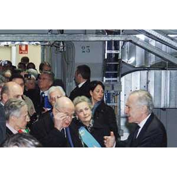Il Presidente della Repubblica Giorgio Napolitano visita il Sincrotrone, anello di luce di Basovizza, sul Carso Triestino, con il Presidente della Regione e la Presidente della Provincia di Trieste. (Trieste 28/03/08)