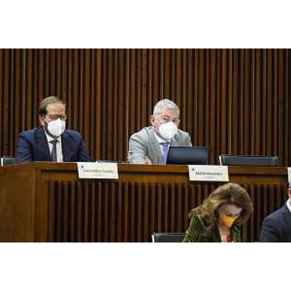 In alto a dx il relatore Alessandro Basso (FdI) - In alto a dx il relatore Alessandro Basso (FdI) 