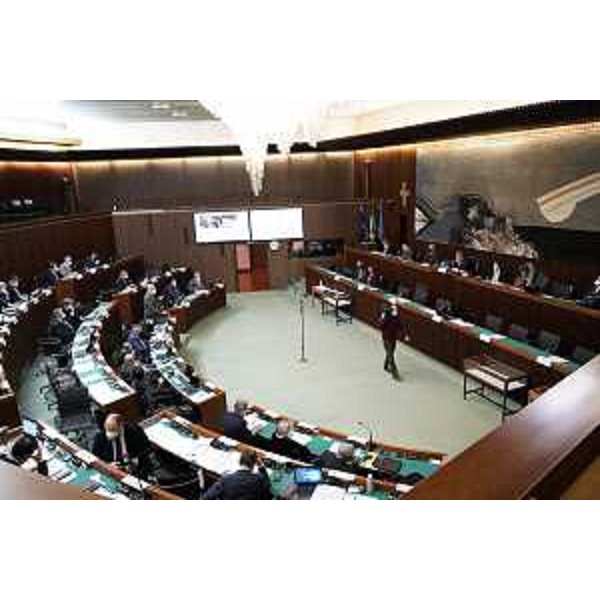 L'Aula durante i lavori - L'Aula durante i lavori