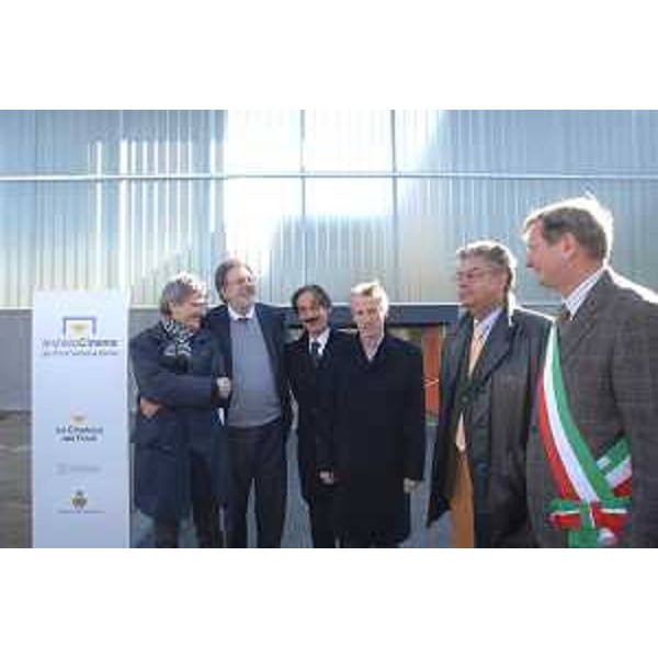 Il Presidente della Regione e l'Assessore regionale alla Cultura all'inaugurazione dell'Archivio del Cinema del Friuli Venezia Giulia a Gemona del Friuli. (Gemona del Friuli 29/03/08)