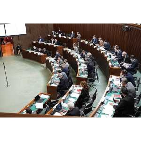 L'Aula durante i lavori - L'Aula durante i lavori