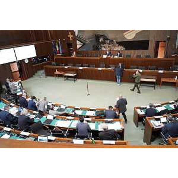 L'Aula durante i lavori - L'Aula durante i lavori