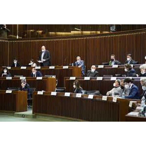 L'Aula durante i lavori - L'Aula durante i lavori