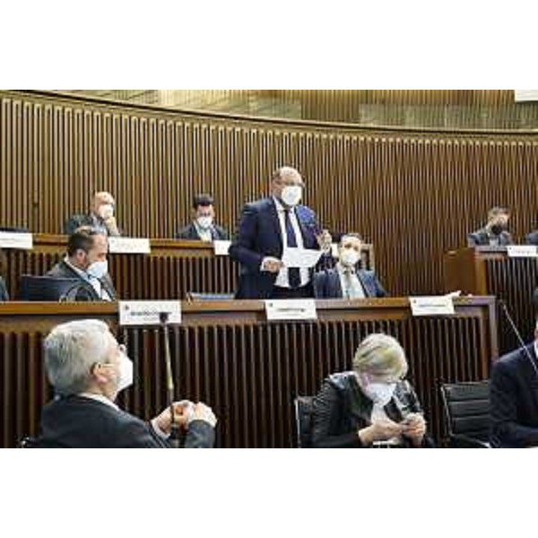 L'intervento di Diego Moretti, capogruppo del Pd - L'intervento di Diego Moretti, capogruppo del Pd