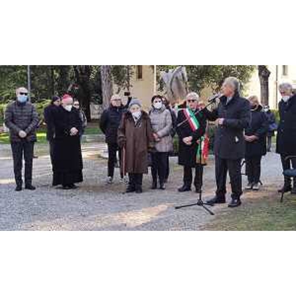 L'intervento di Piero Mauro Zanin oggi al Parco della Rimembranza di Udine - L'intervento di Piero Mauro Zanin oggi al Parco della Rimembranza di Udine
